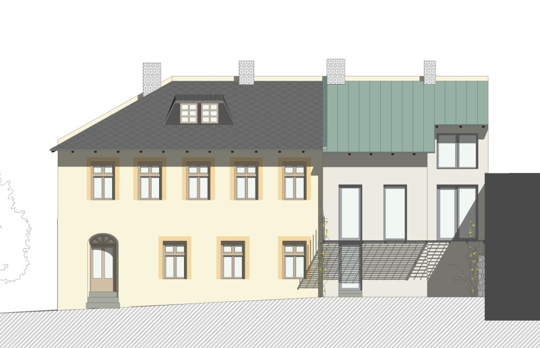 Úprava přístavby a renovace domu č. p. 76, Bílovec
