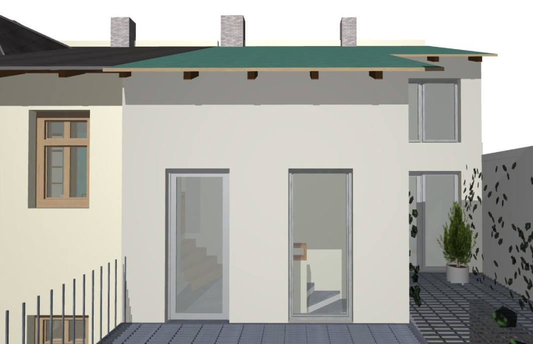 Úprava přístavby a renovace domu č. p. 76, Bílovec